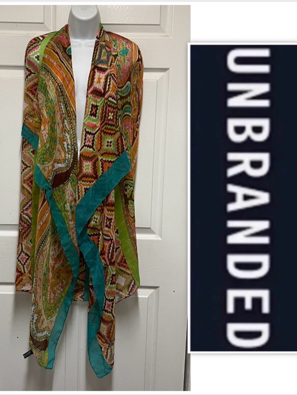 UNBRANDED Multicolored Navajo Wrap Shawl